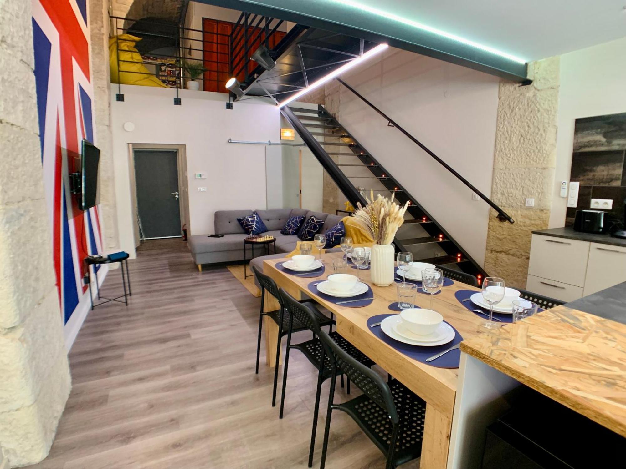 Loft Gare Cite Gastronomique Dijon Apartment Exterior photo